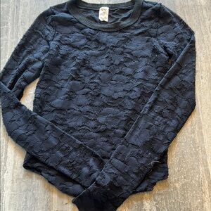 Women's Black Lace Top